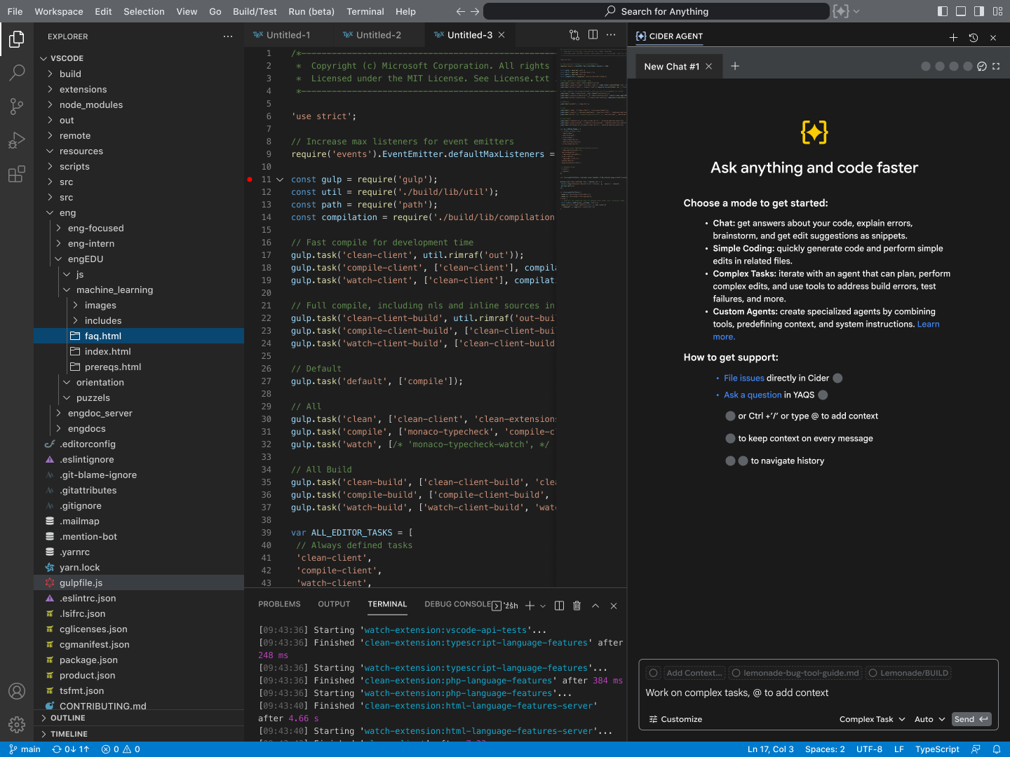 LemonADE — Cider IDE agent interaction